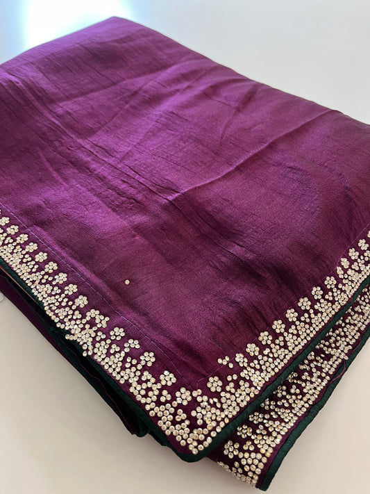 Stone work Fancy Saree