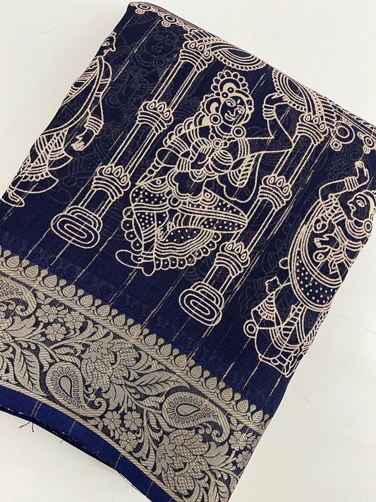 2111 ✨ ✨ KALAMKARI PRINTED CHIFFON ✨✨