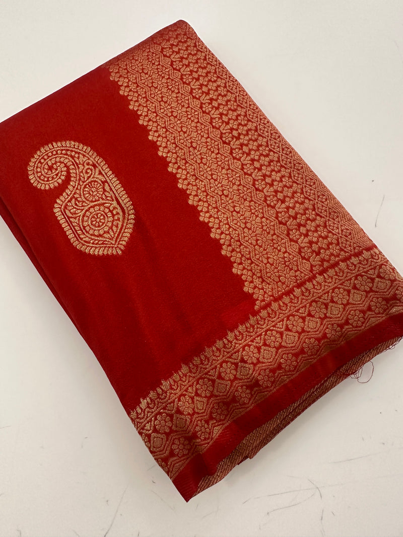 Banarsi Crape Fancy 🌹-AU6