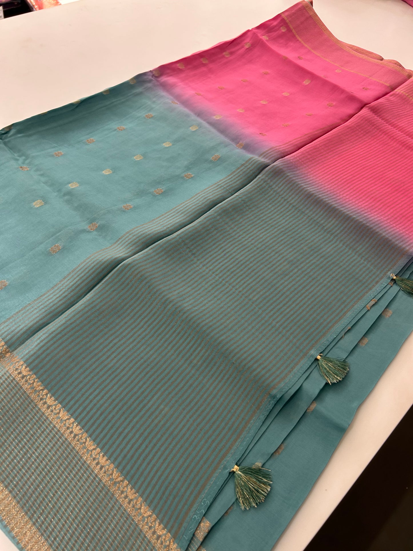 Banarsi Viscose Faded Saree-M18