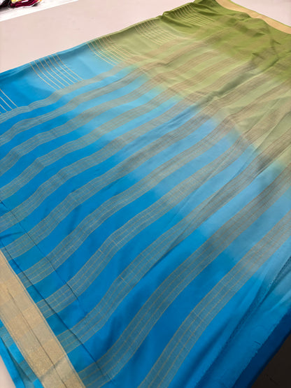 Multi color dyed premium crape silk