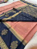Semi Mysore Crape Silk saree-JU19