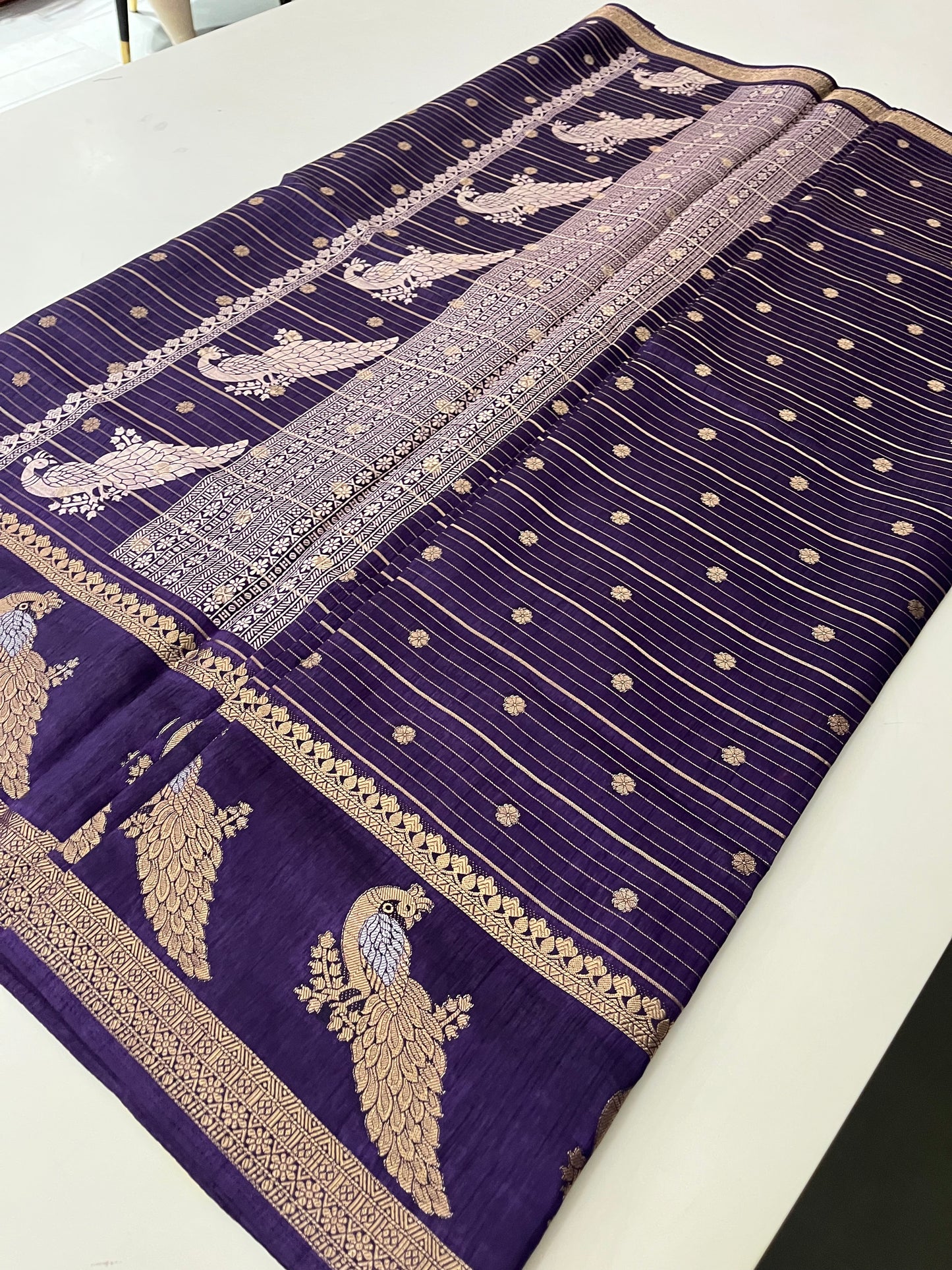 Tussar Chiffon Saree