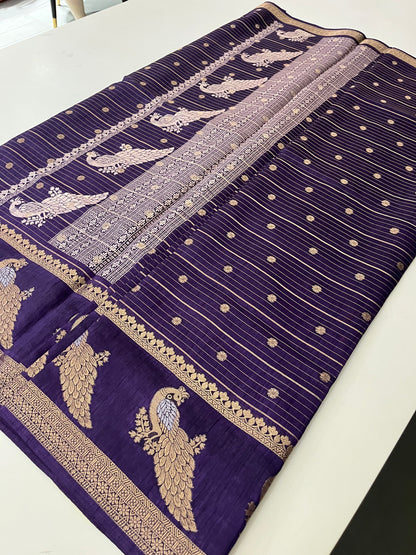 Tussar Chiffon Saree