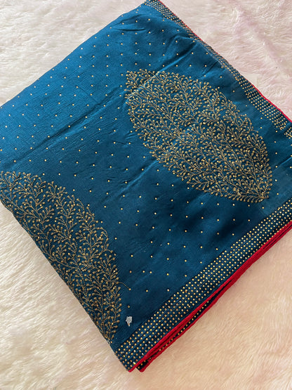 Tussar Work Fancy Saree