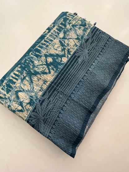 Printed Tussar Fancy