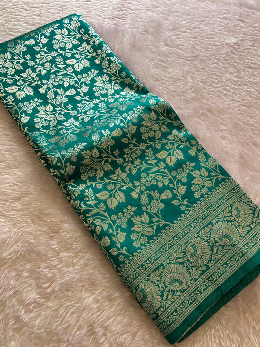 Tussar Silver Brocade