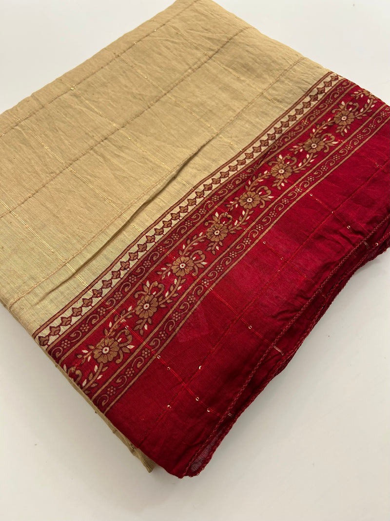 Mul Cotton Saree -JU30