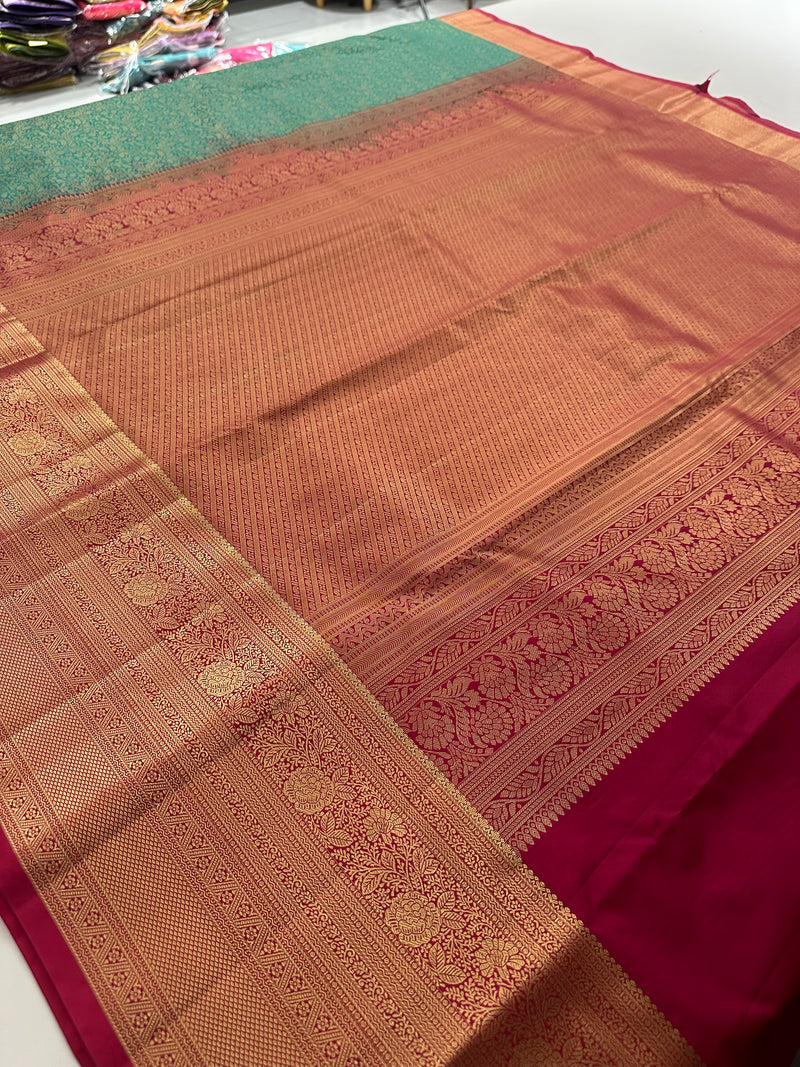 Kanchi Semi Silk Tissue Brocade-JU10