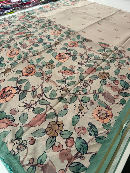 Printed Tussar Fancy-J12