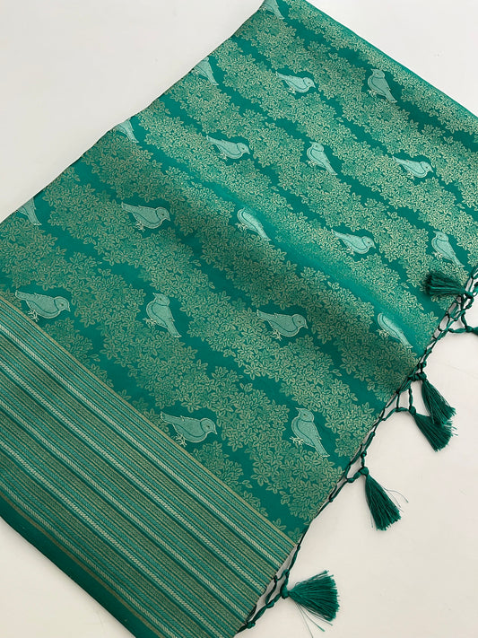 Banarasi crepe Brocade Saree