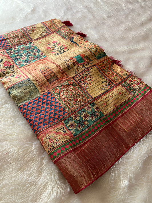 Tussar fancy