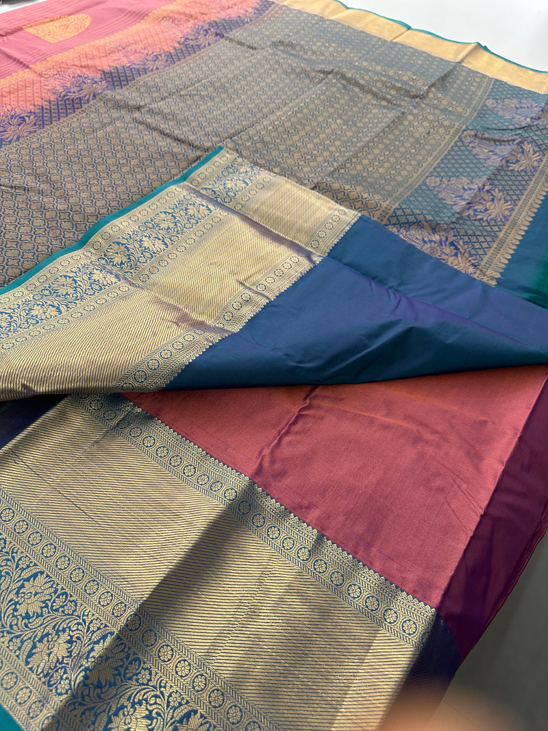 Semi Kanchi Silk Saree-J22