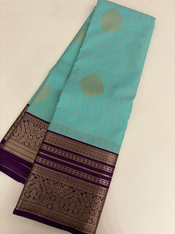 Semi Kanchi Silk Saree-JU31