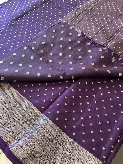 Silver Butties Banarasi Viscose