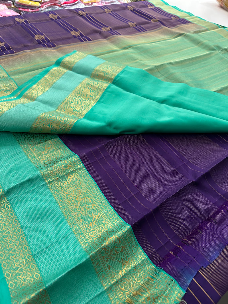 Self Kanchi Silk Sarees🌹-AU14