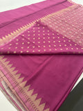 Designer Saree - Magenta Crepe Georgette JU17