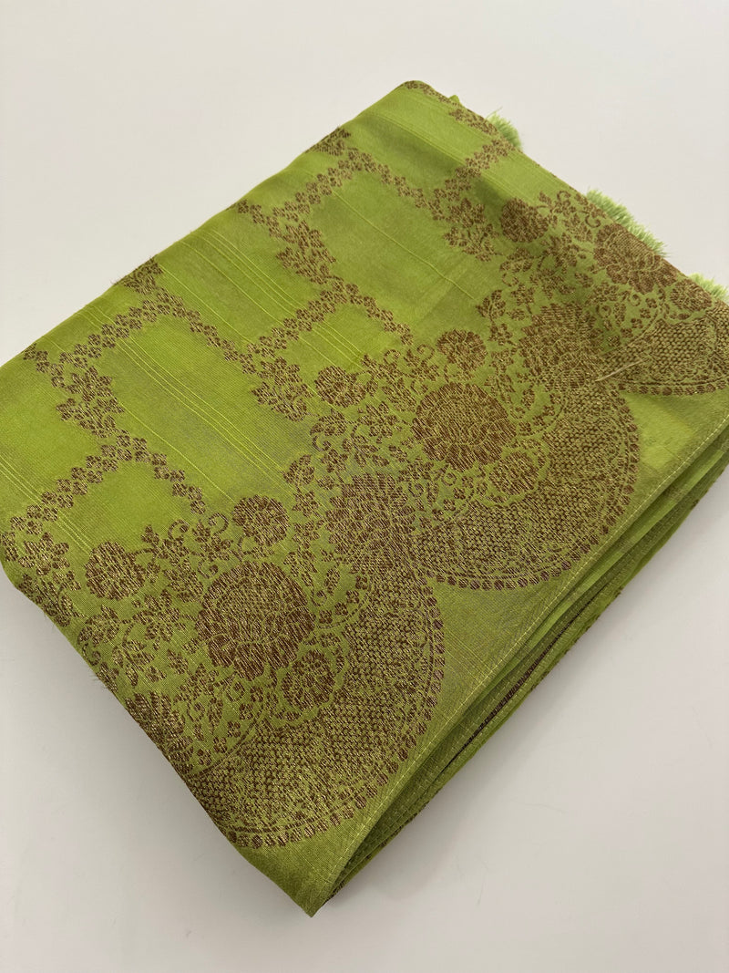 Jute Tussar Designer Sarees beautiful colour combinations🌹-AU9