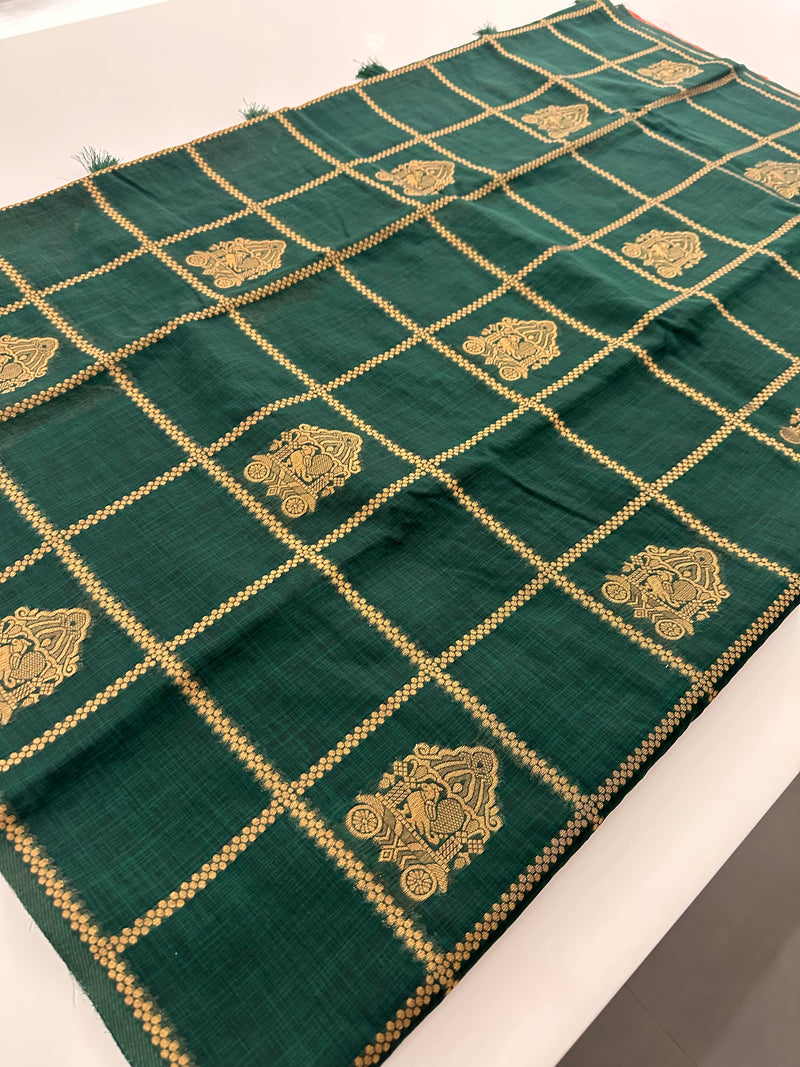South Cotton Fancy Saree-JU28