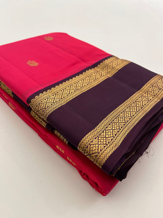 Pure Kanchipuram silk saree with silk mark certified