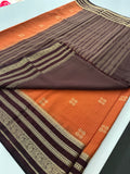 Semi Mysore Silk Checks Saree with Butta-AU16