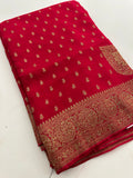 PURE VISCOSE CHIFFON SAREE-M20
