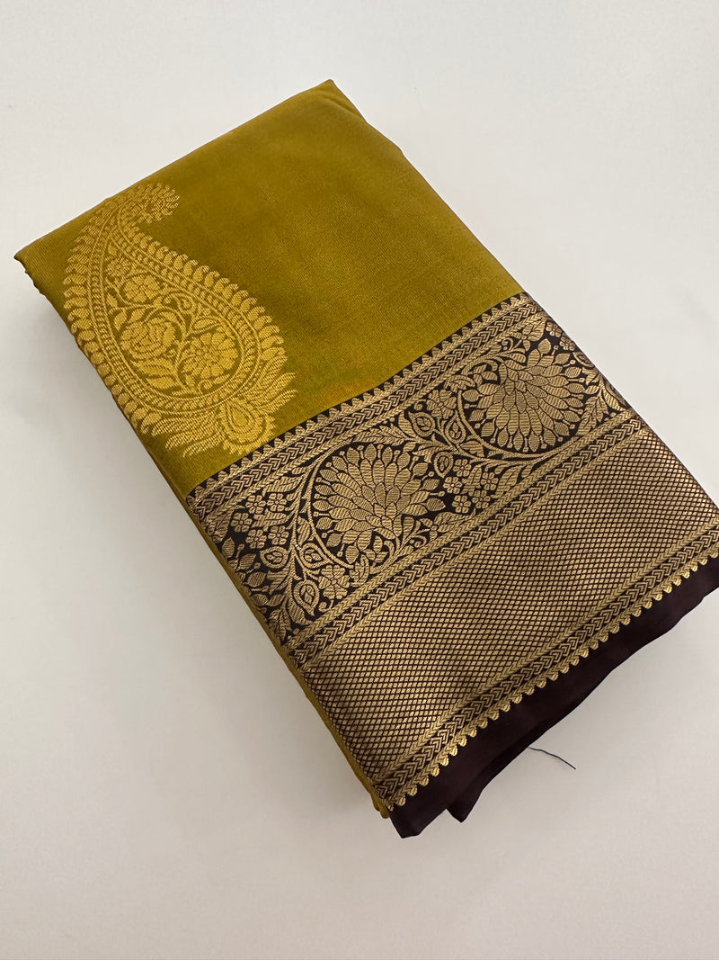 Semi Kanchi Silk Saree-JU16