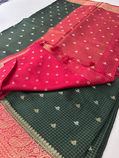 Viscose Banarasi saree-M27