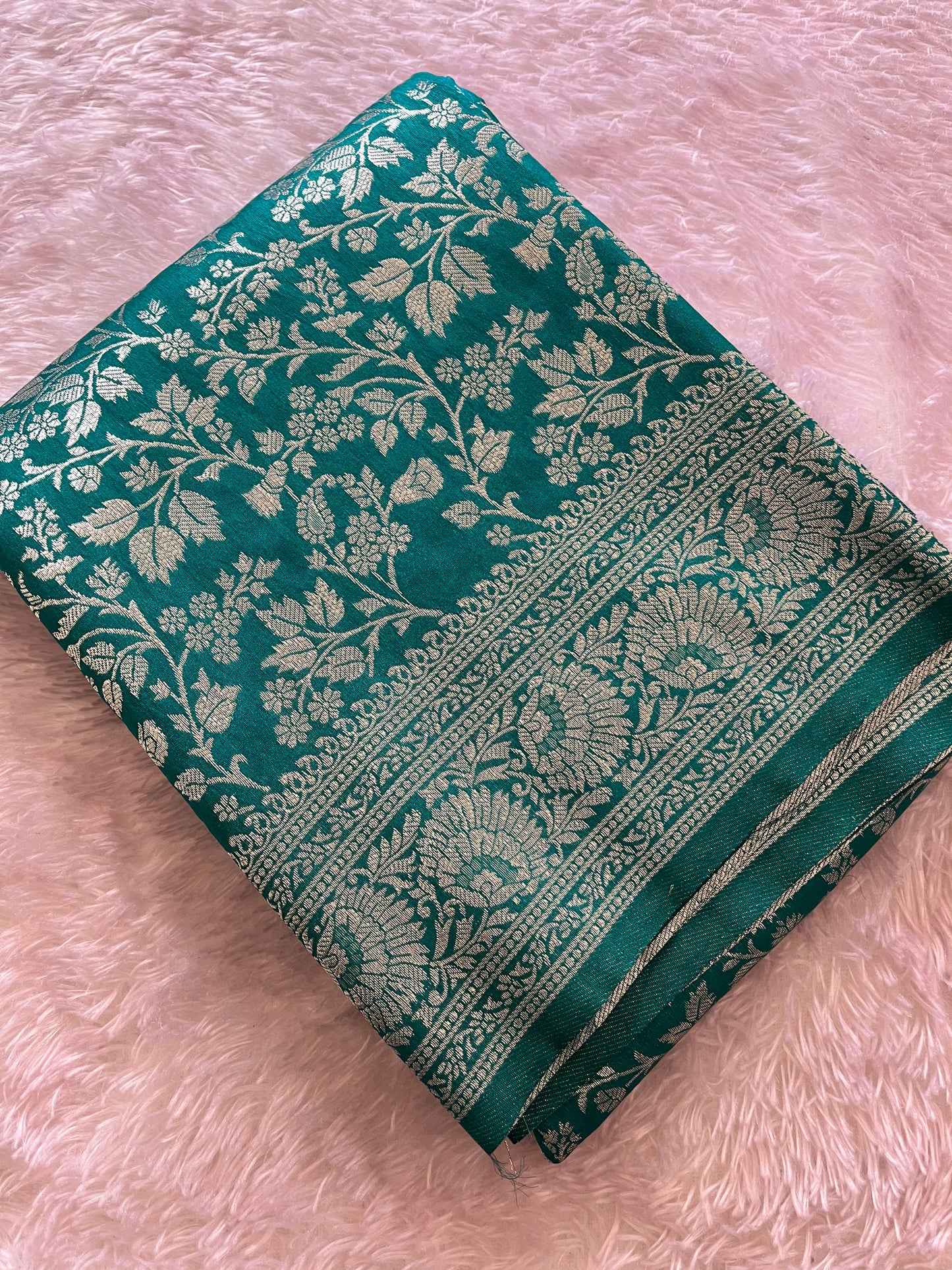 Tussar Silver Brocade