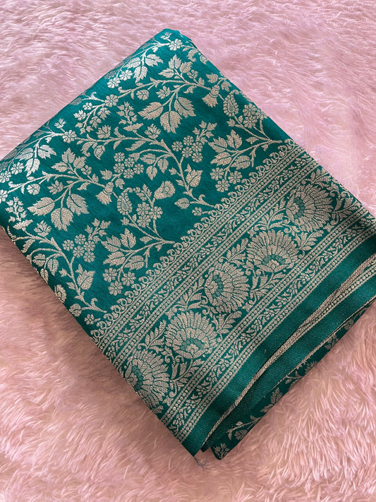 Tussar Silver Brocade