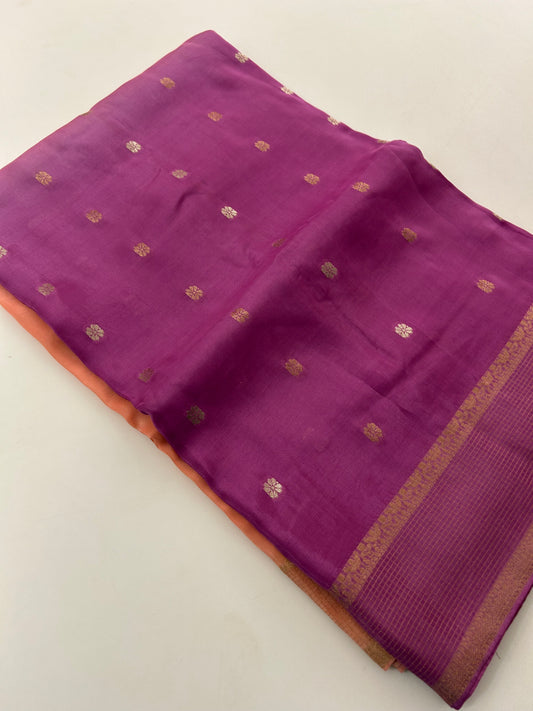 Banarsi Viscose Faded Saree-M18
