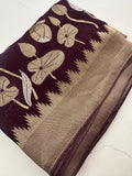 Jute Chiffon Premium Designer Saree-M26