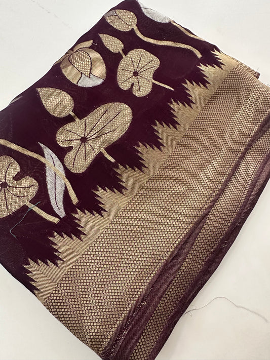 Jute Chiffon Premium Designer Saree-M26
