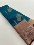 Kanchi Semi Silk Sarees in beautiful color combinations🌹- AU12