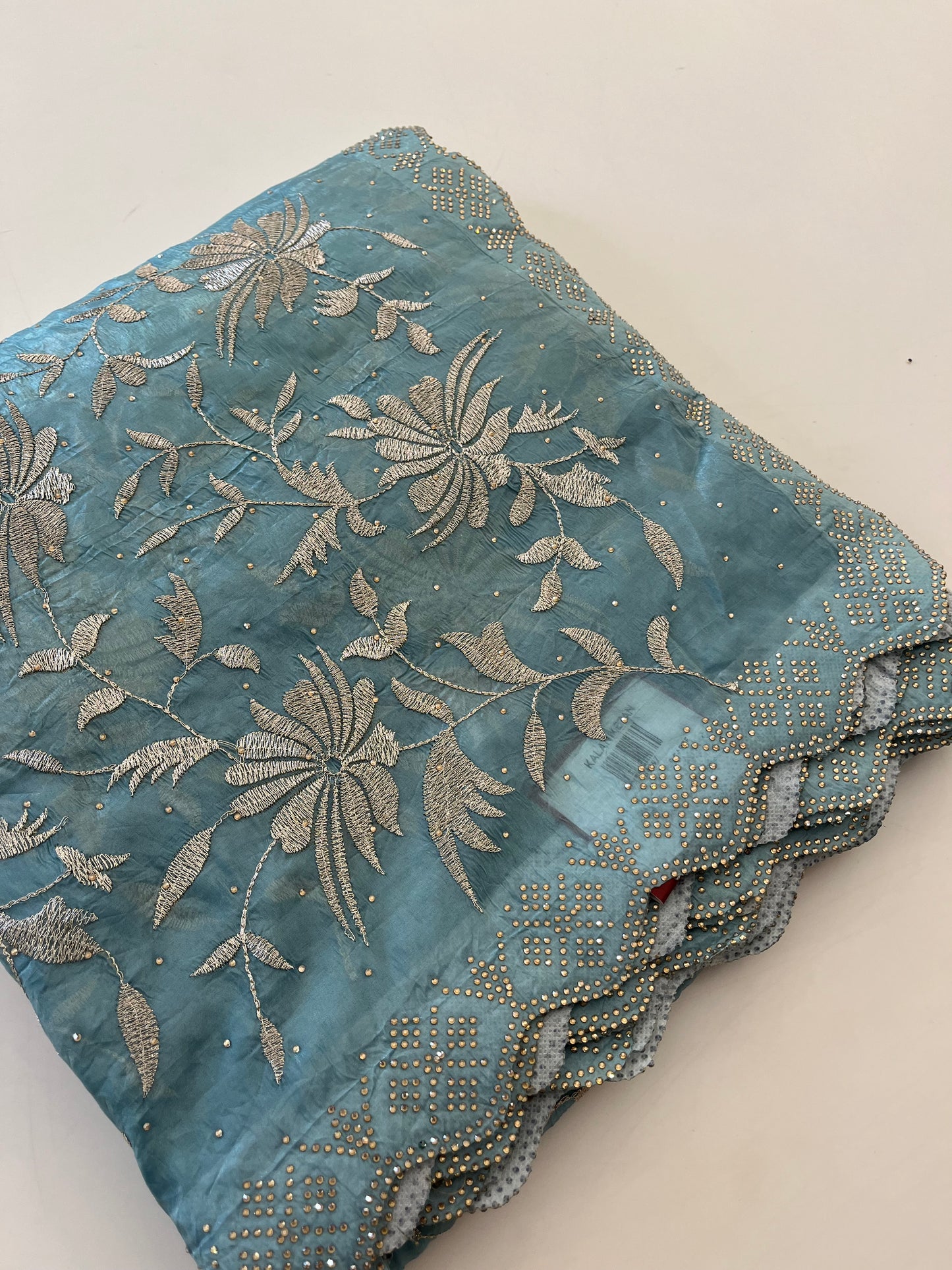 Embroidery work fancy saree
