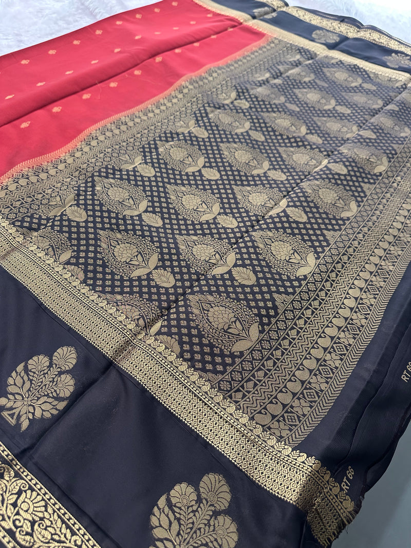 Semi Mysore Crape Silk saree-JU19