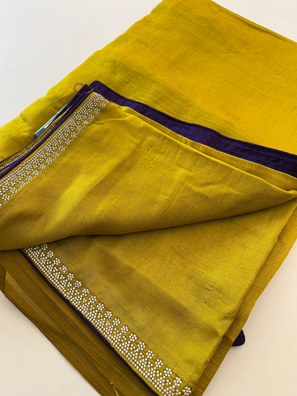 Stone work fancy saree