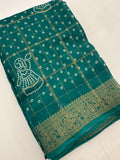 Crape Chiffon Fancy Saree-J1