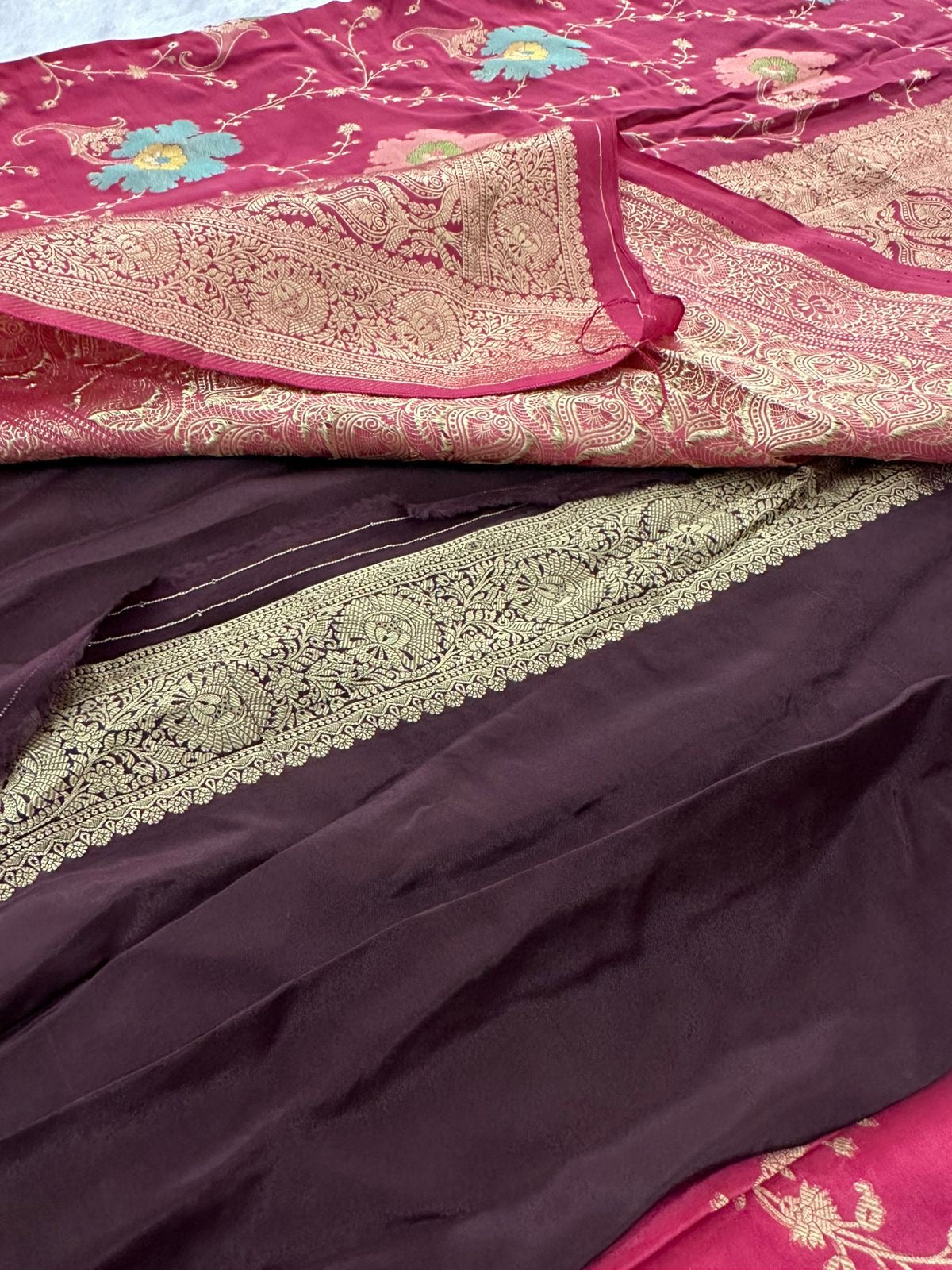 Banarasi Fancy Crape Saree -M19