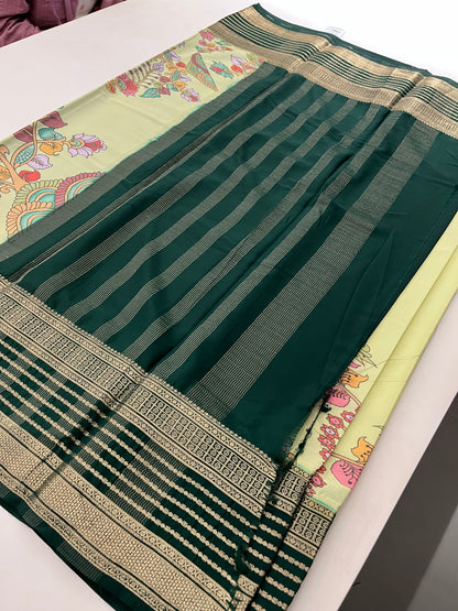 Ju10 Printed Semi Mysore Silk