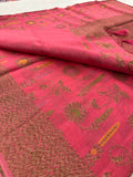 Premium Jute Tussar Fancy Saree-J9