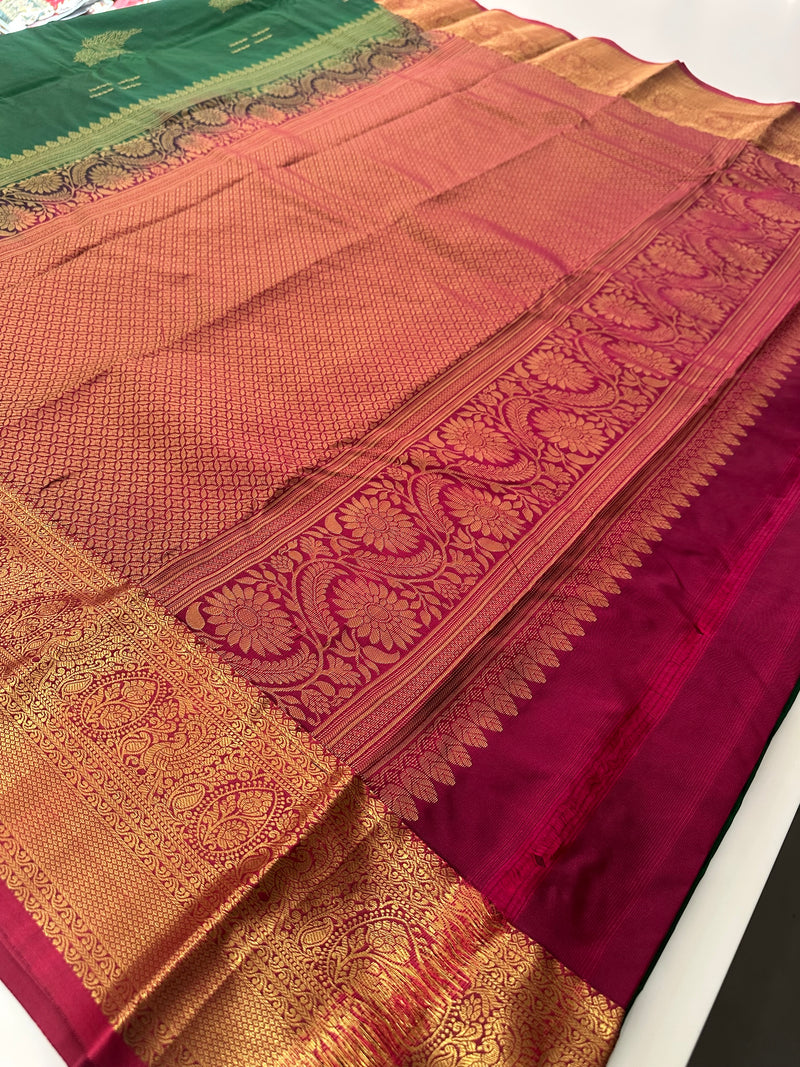 Semi Kanchi Silk Saree-J30