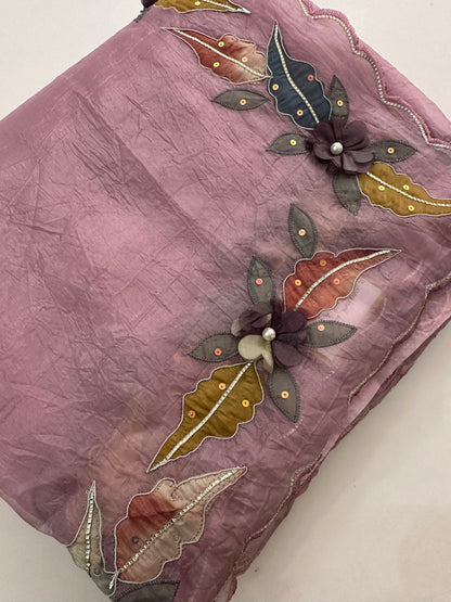 Organza Work Fancy Appliqué Work-M24