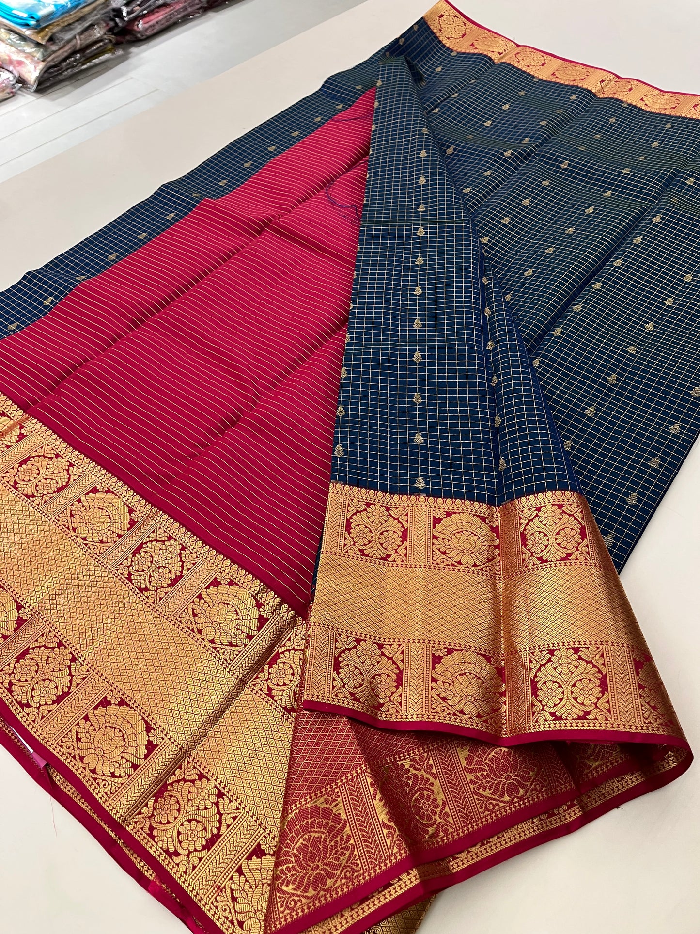 Jun24 Pure Silk Mix Kanchi Saree