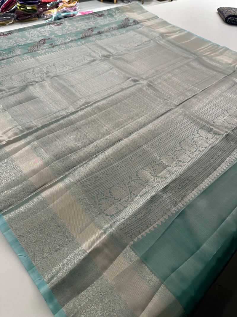 Kanchi Semi Silk Tissue Brocade-JU10