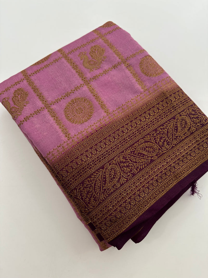 New collection in South Cotton Silk sarees for Varmahalaxmi with contrast matching blouse piece🌹-AU3
