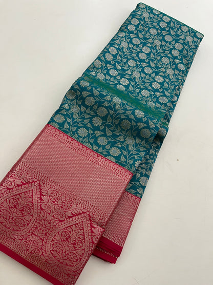 Semi Kanjeevaram  Tissue Silk Saree