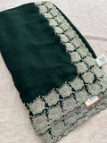 Soft Organza Silver Work-M12