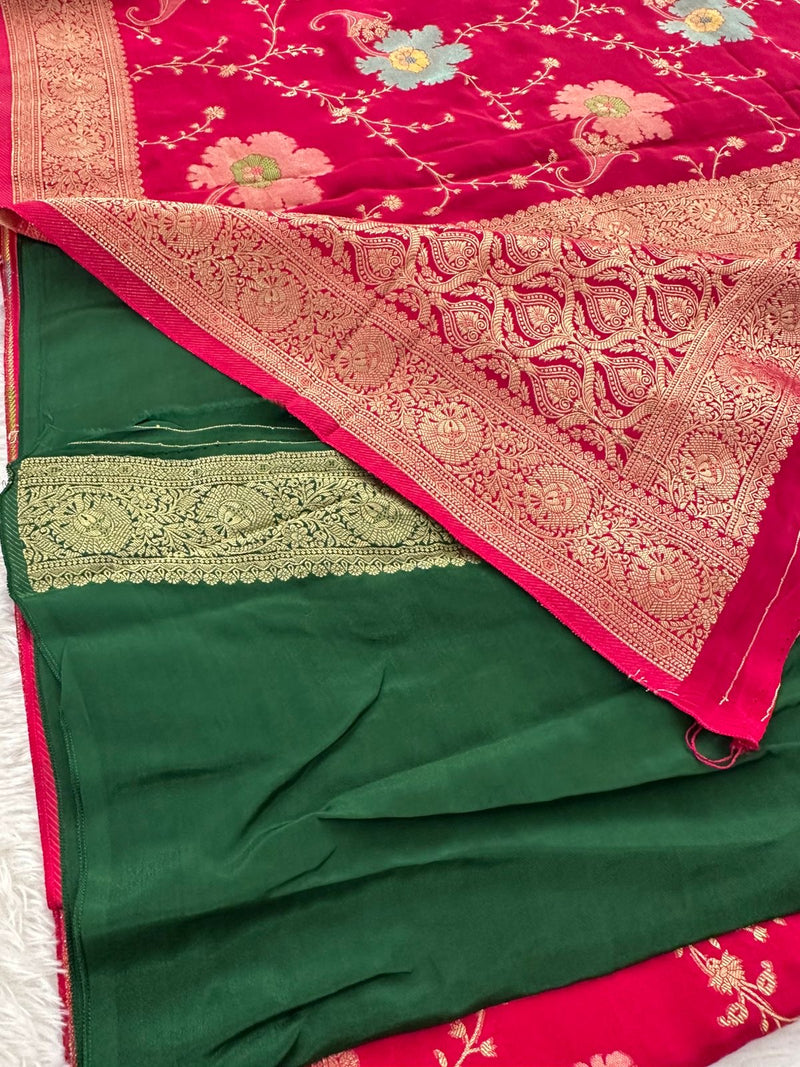 Banarasi Fancy Crape Saree -M19