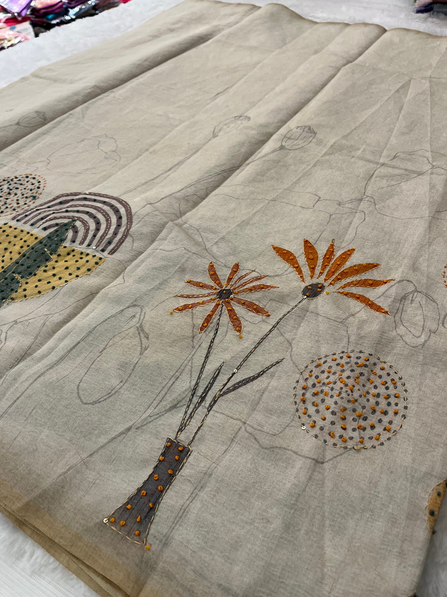 Knot Work Fancy Saree-F17